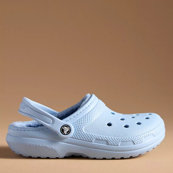 NEW CROCS Size 10 Classic Lined Clogs - Blue Calcite - Picture 1 of 3